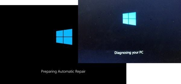 Windows 10 zapeo je za dijagnosticiranje računala ili za pripremu zaslona za automatsko popravljanje