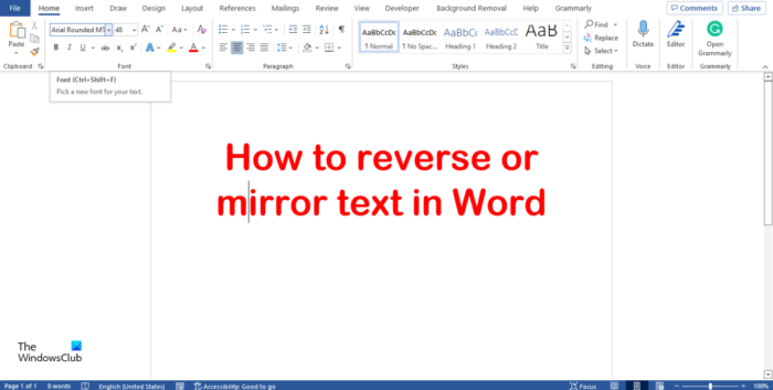 Comment retourner ou retourner du texte dans Word