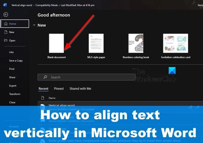 Πώς να στοιχίσετε το κείμενο κάθετα στο Microsoft Word