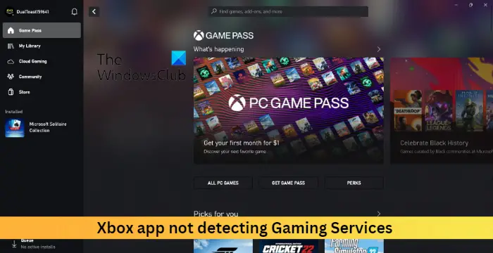 Xbox-app detecteert geen gamingservices [opgelost]