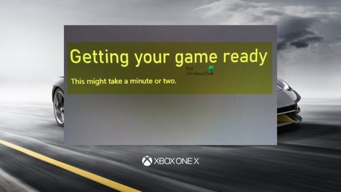 Xbox bloquée sur l'écran de préparation de votre jeu