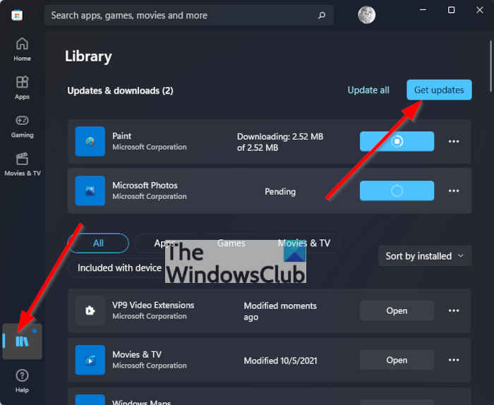 Kā manuāli atjaunināt Microsoft Store lietotnes operētājsistēmā Windows 11