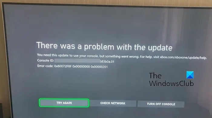 Izlabojiet Xbox kļūdas kodu 0x00000201