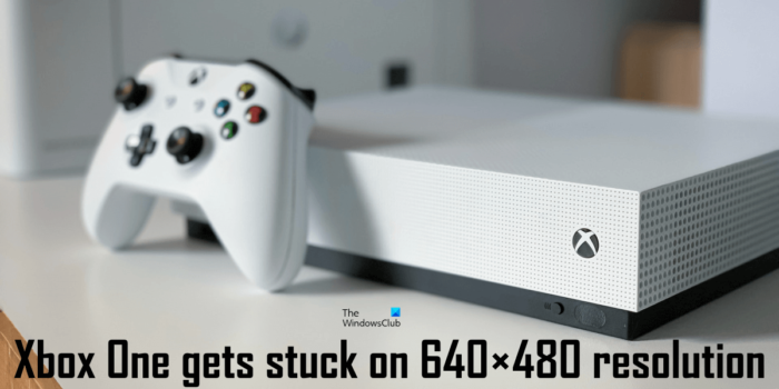 Xbox One sasalst ar 640x480 izšķirtspēju