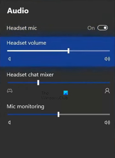 Augmentez le volume du casque sur Xbox